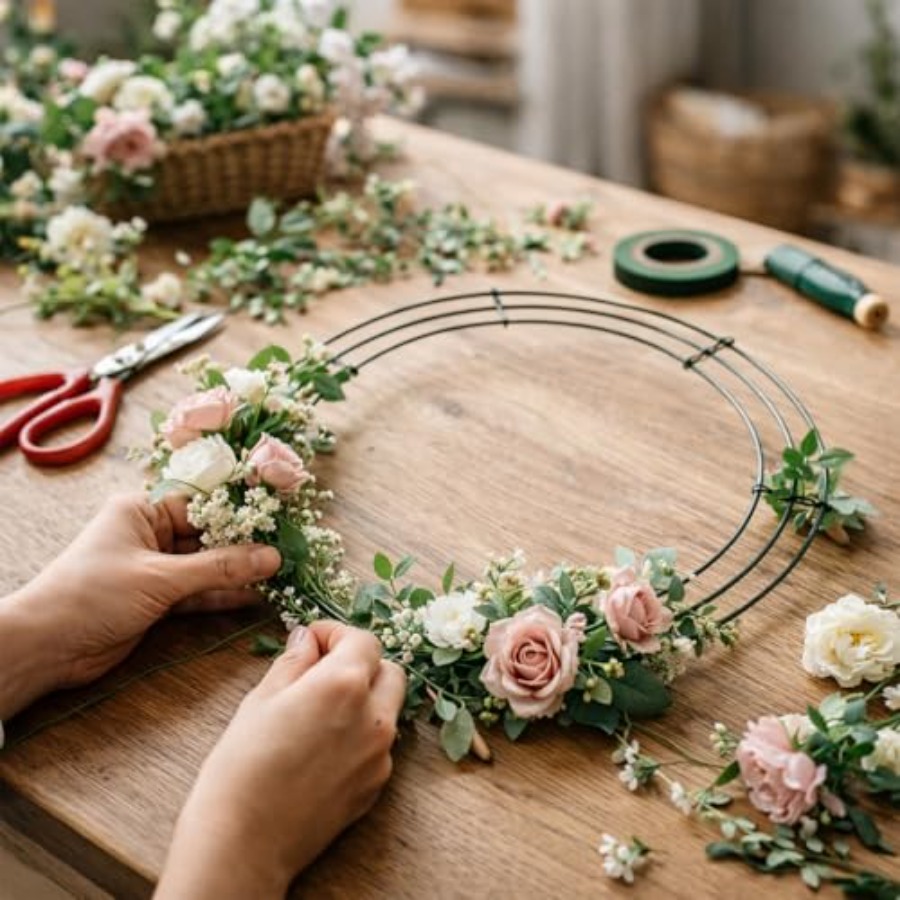 Pack Wire Wreath Frame Metal W - Wreath Form Wire 评论和价格