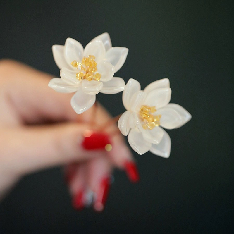 1Pair Vintage Hairpin Glazed F - Supply Florist 评论和价格