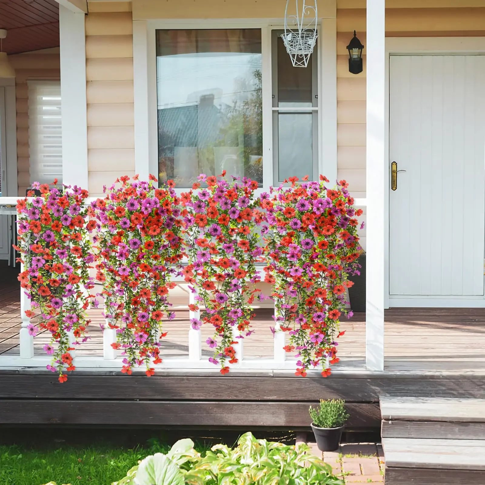 2PCS Artificial Hanging Flower - Eucalyptus Preserved 评论和价格