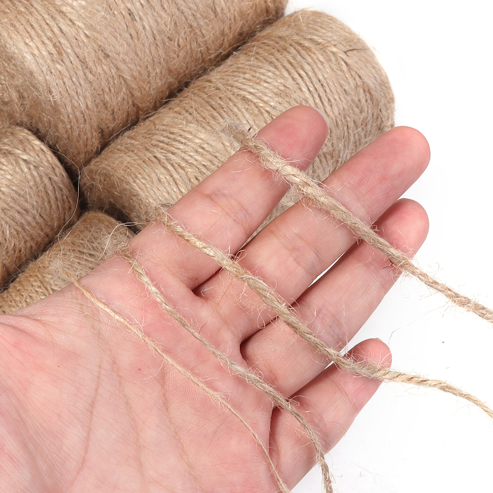 100M 1-3mm Natural Jute Rope S - Twine Jute Natural 评论和价格
