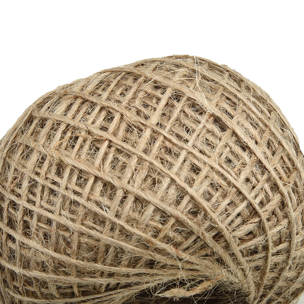 New 100m Long Linen Rope Jute  - Twine Jute Natural 评论和价格
