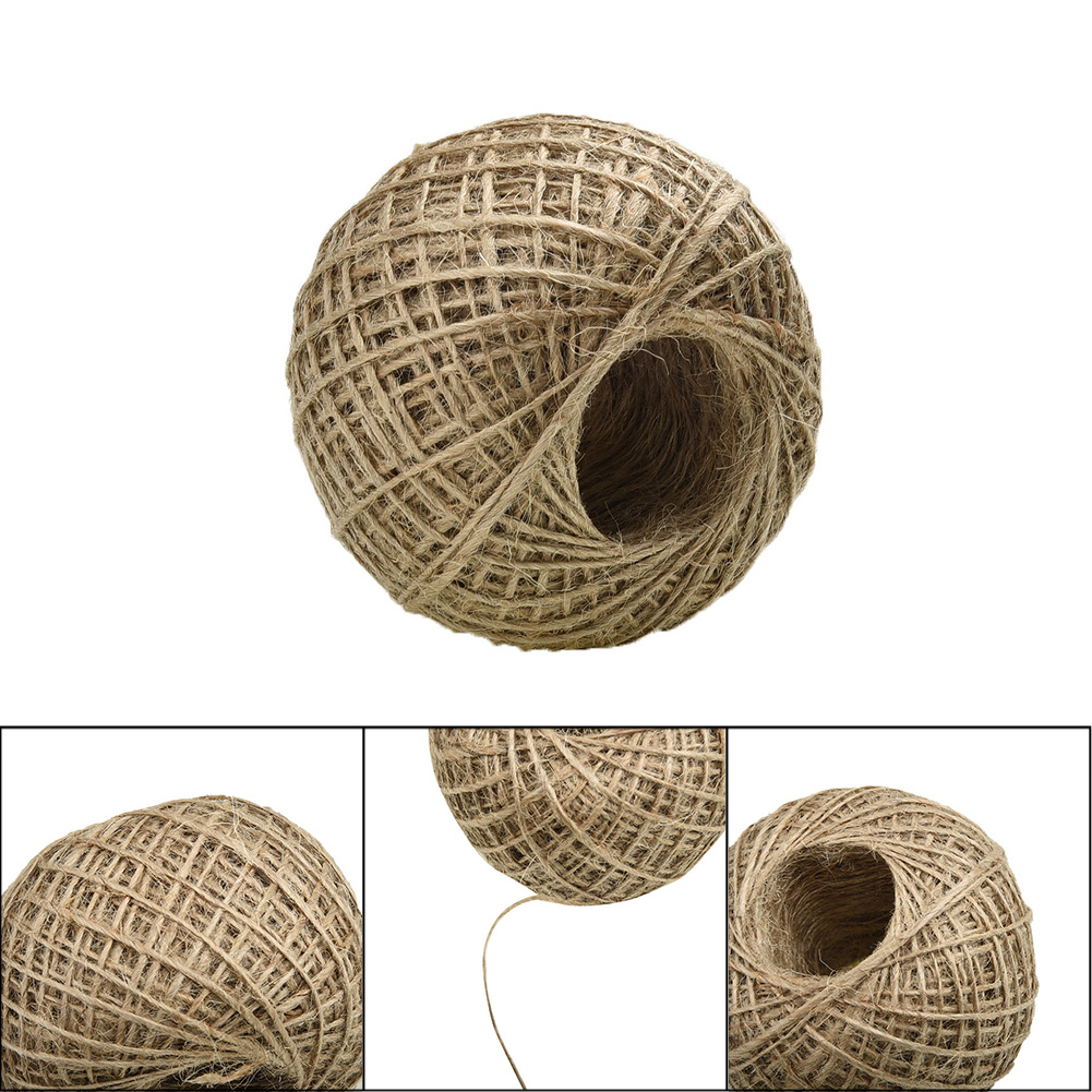 New 100m Long Linen Rope Jute  - Twine Jute Natural 评论和价格
