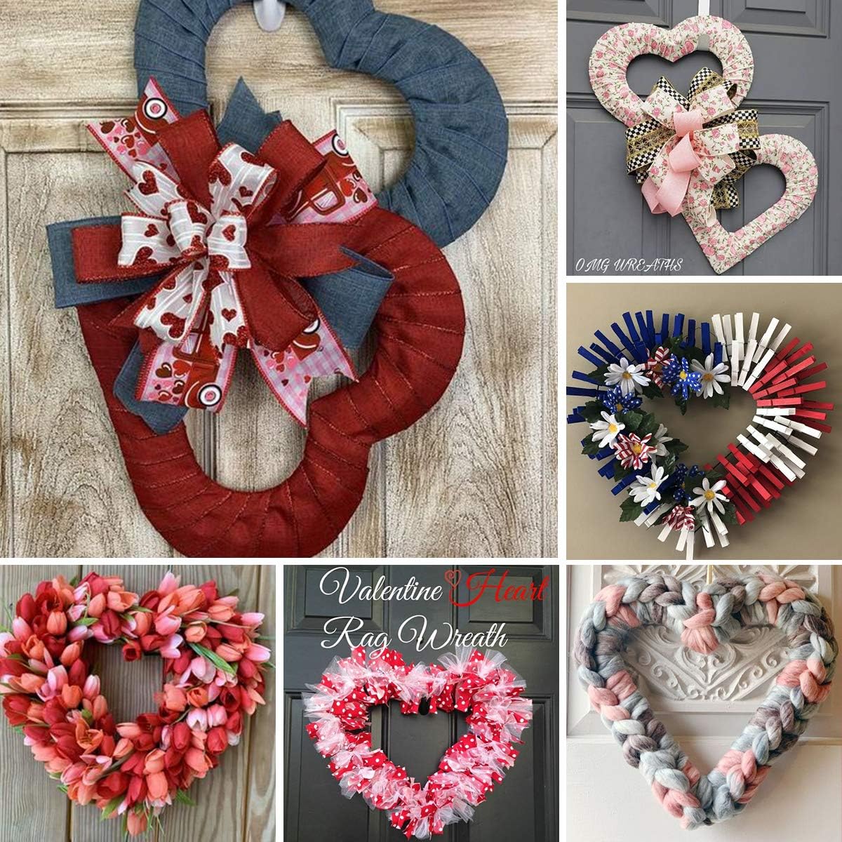 3 Pack Premium Metal Heart  Fo - Wreath Form Wire 评论和价格