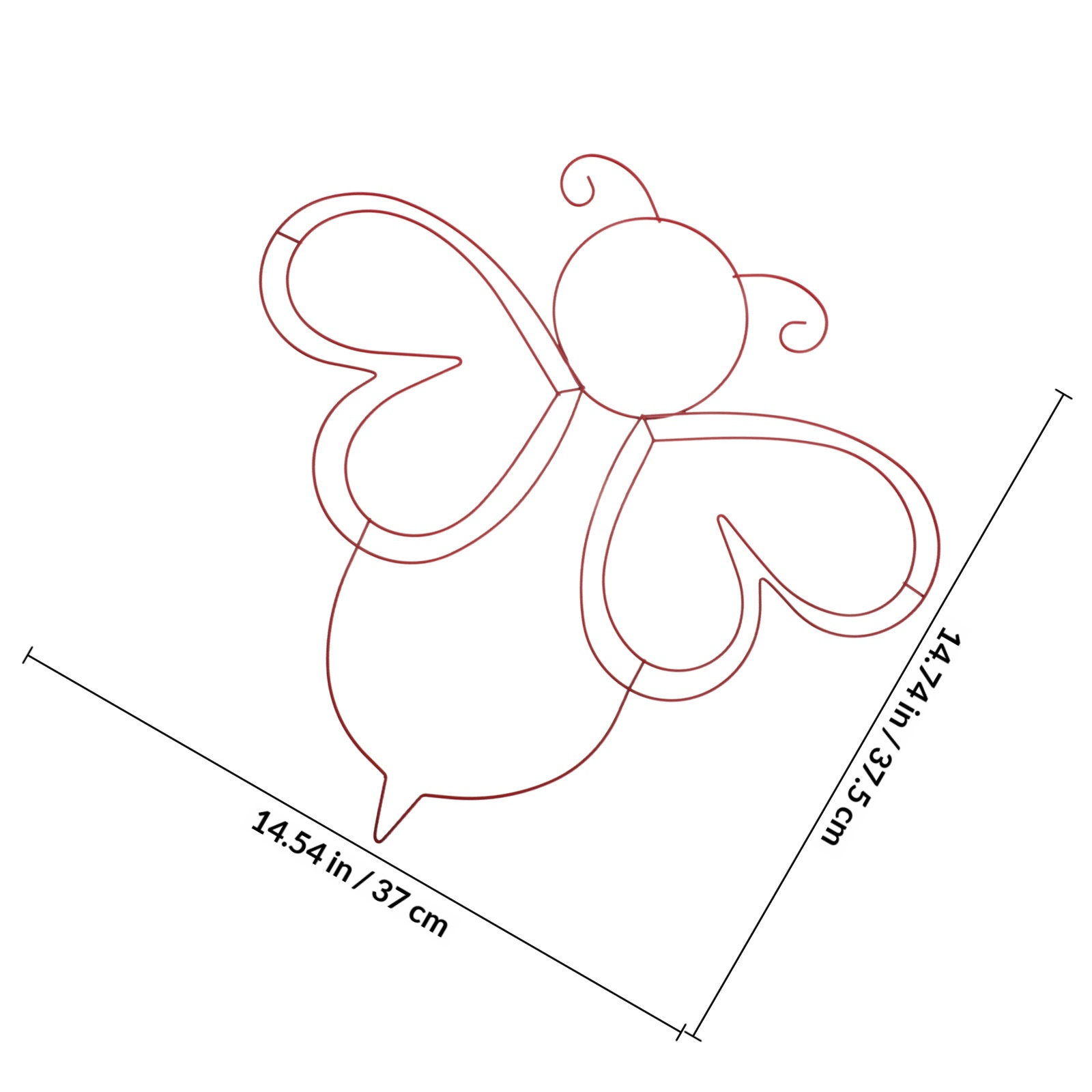 Bee Flower Wreath Metal Frame  - Wreath Form Wire 评论和价格