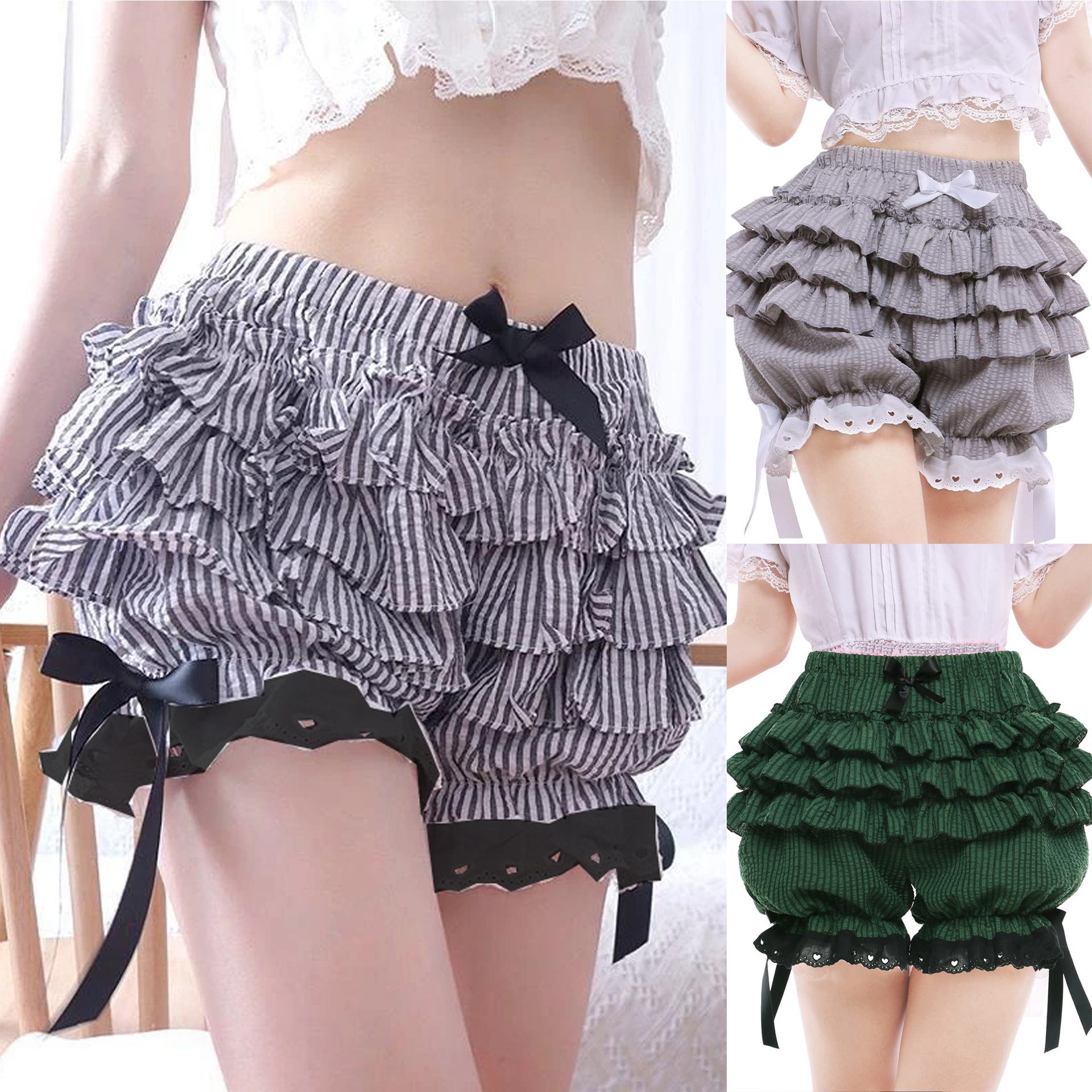Lolita pants cute strap bow-kn - Supply Florist 评论和价格