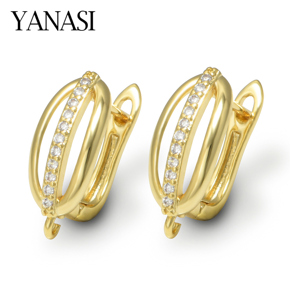 1 Pair 18K Gold Plated Brass C - Supply Florist 评论和价格
