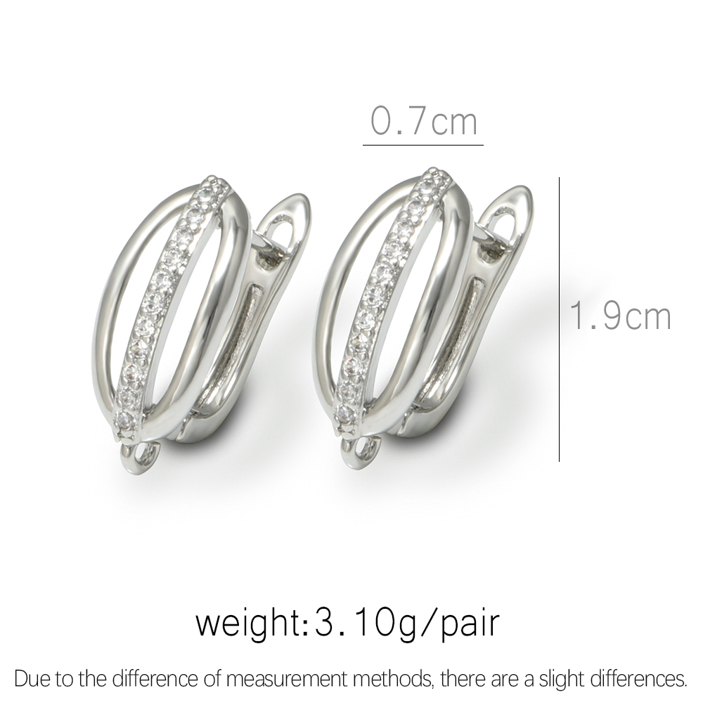 1 Pair 18K Gold Plated Brass C - Supply Florist 评论和价格