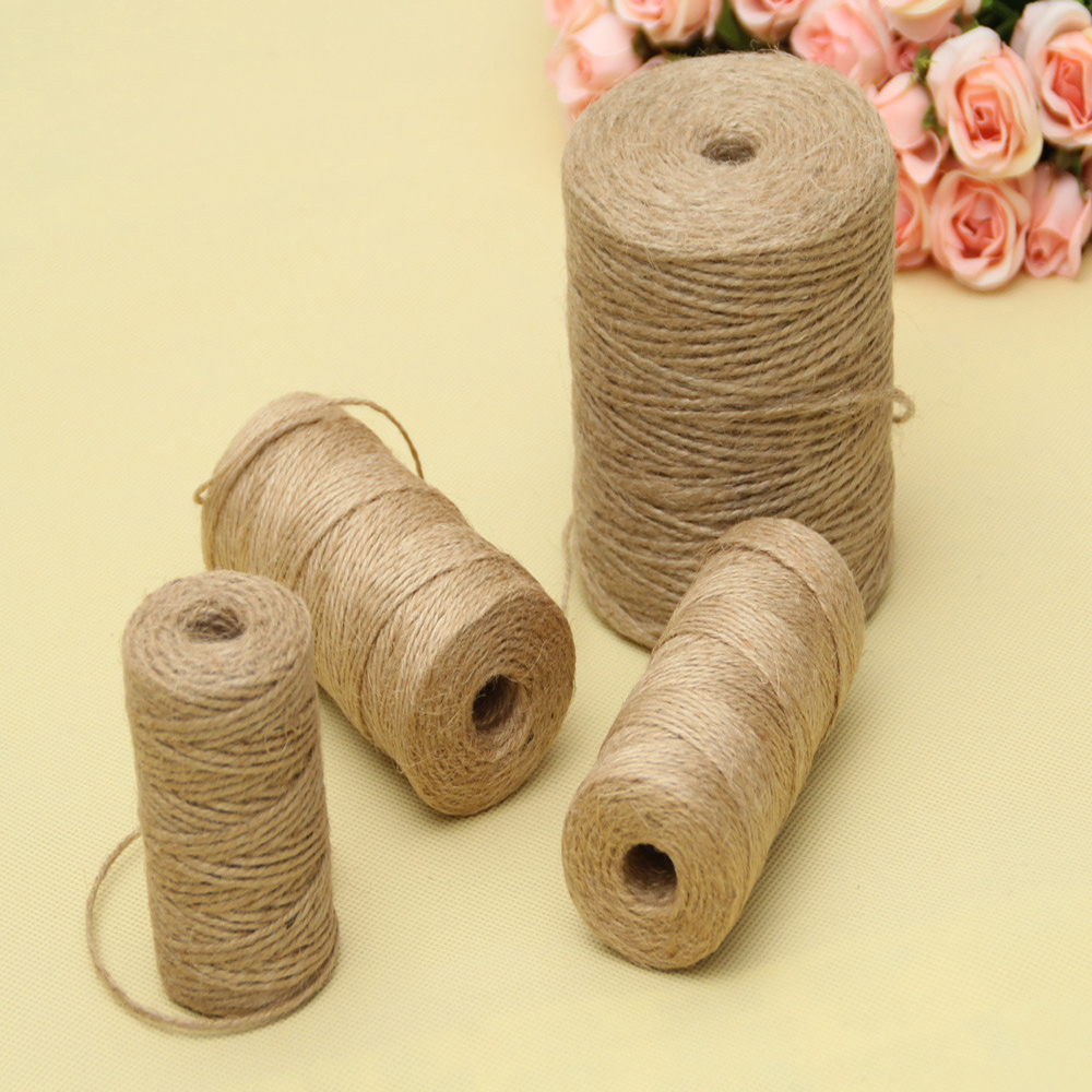 50/80/100Meters Natural Vintag - Twine Jute Natural 评论和价格