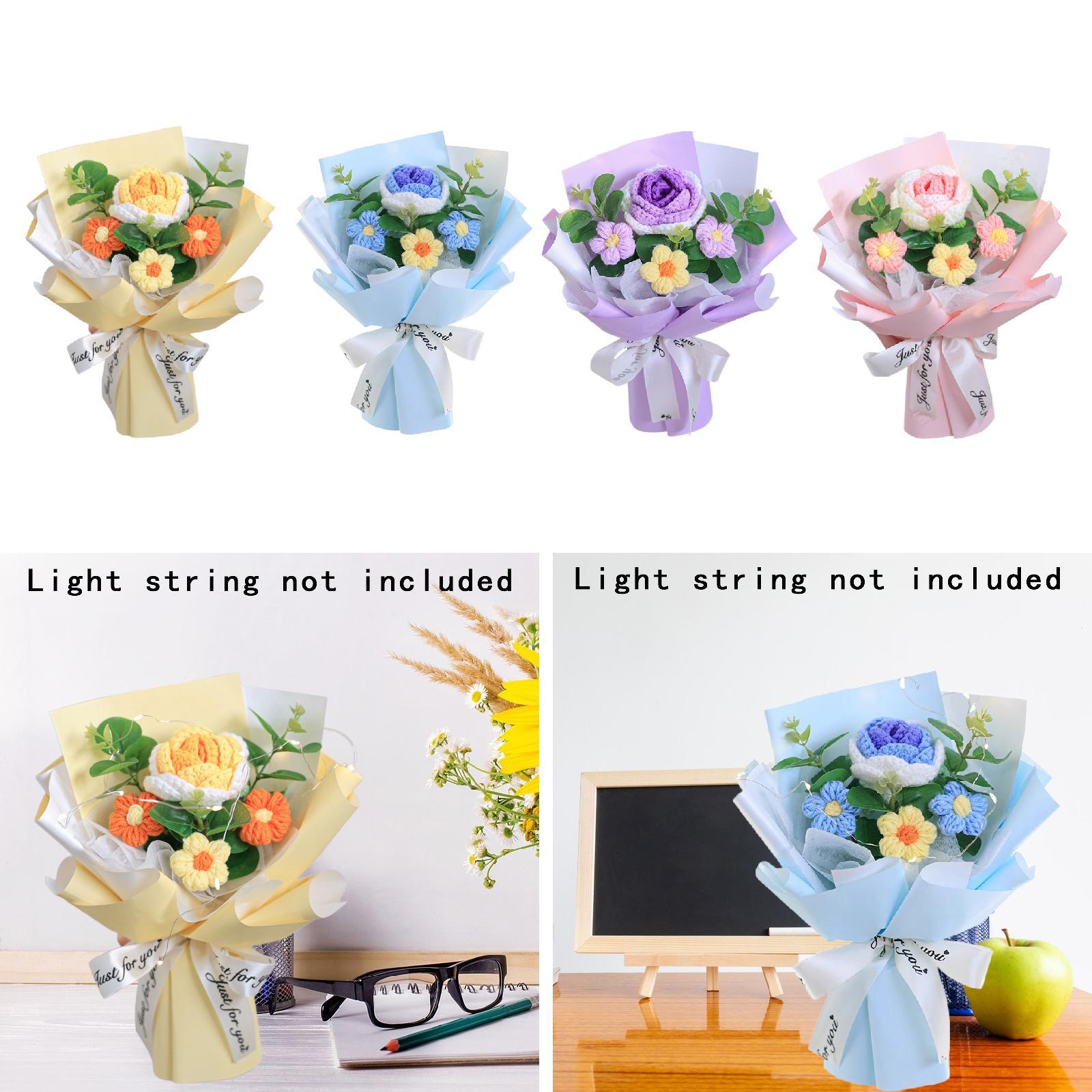 Crochet Flower Bouquet Artific - Eucalyptus Preserved 评论和价格