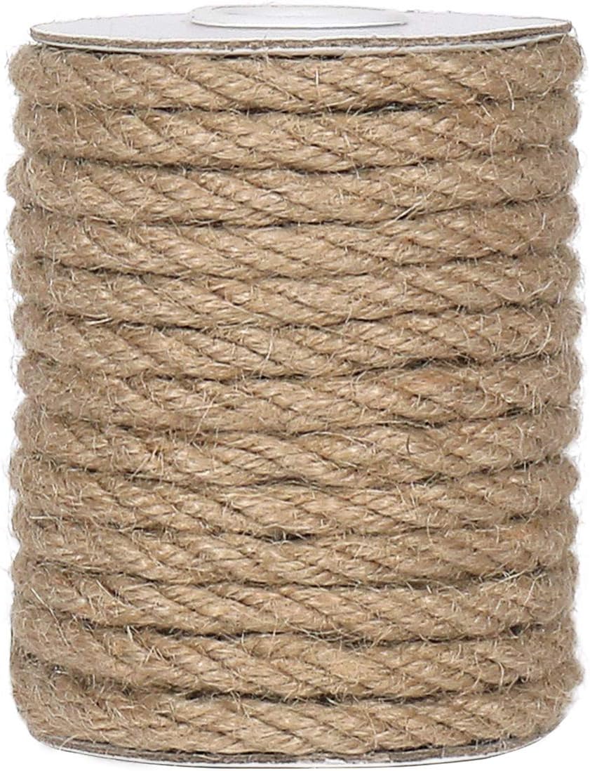 6mm Jute Rope 33ft Natural Twi - Twine Jute Natural 评论和价格