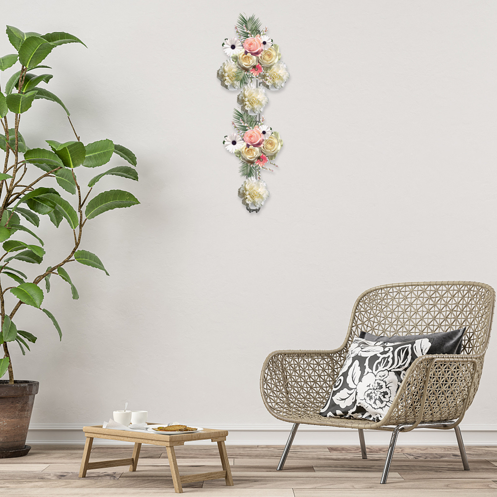 Cross Shape Iron Wreath Frame  - Wreath Form Wire 评论和价格