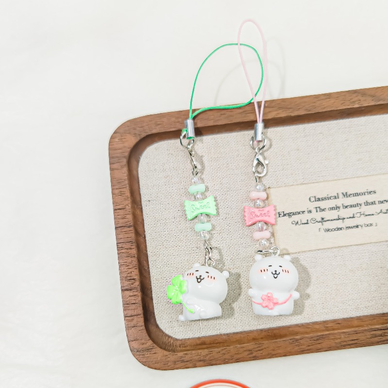 Cute Beaded Phone Strap Pink G - Supply Florist 评论和价格