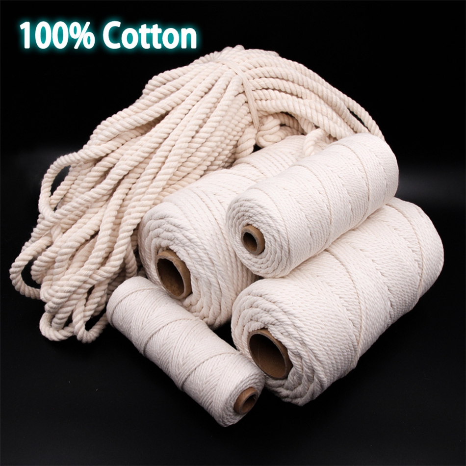 1mm-10mm 100% Cotton Macrame C - Twine Jute Natural 评论和价格