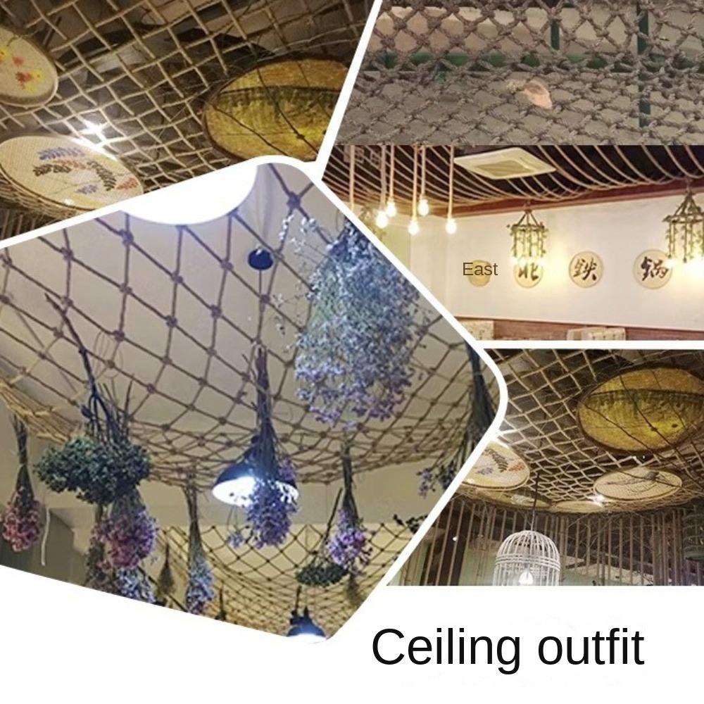 Hemp Rope Climbing Net Nature  - Twine Jute Natural 评论和价格