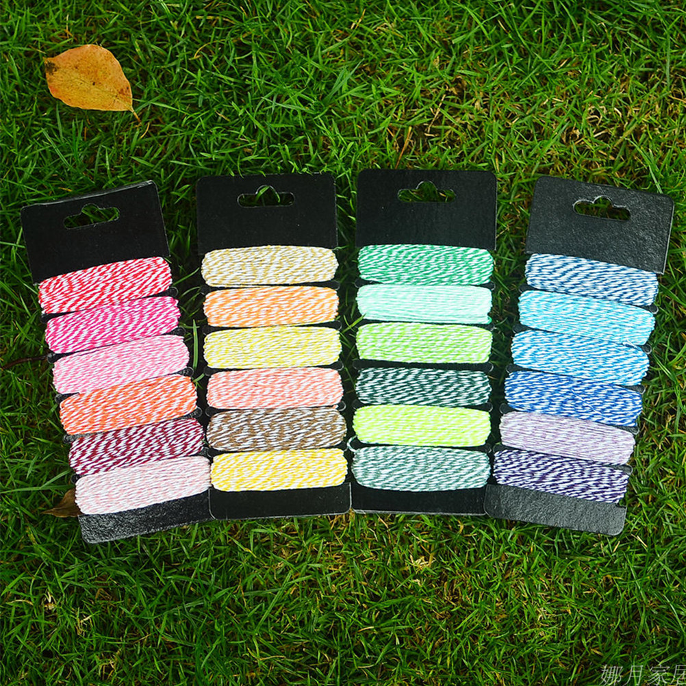 6 Pcs Colorful Cotton Rope Wed - Twine Jute Natural 评论和价格