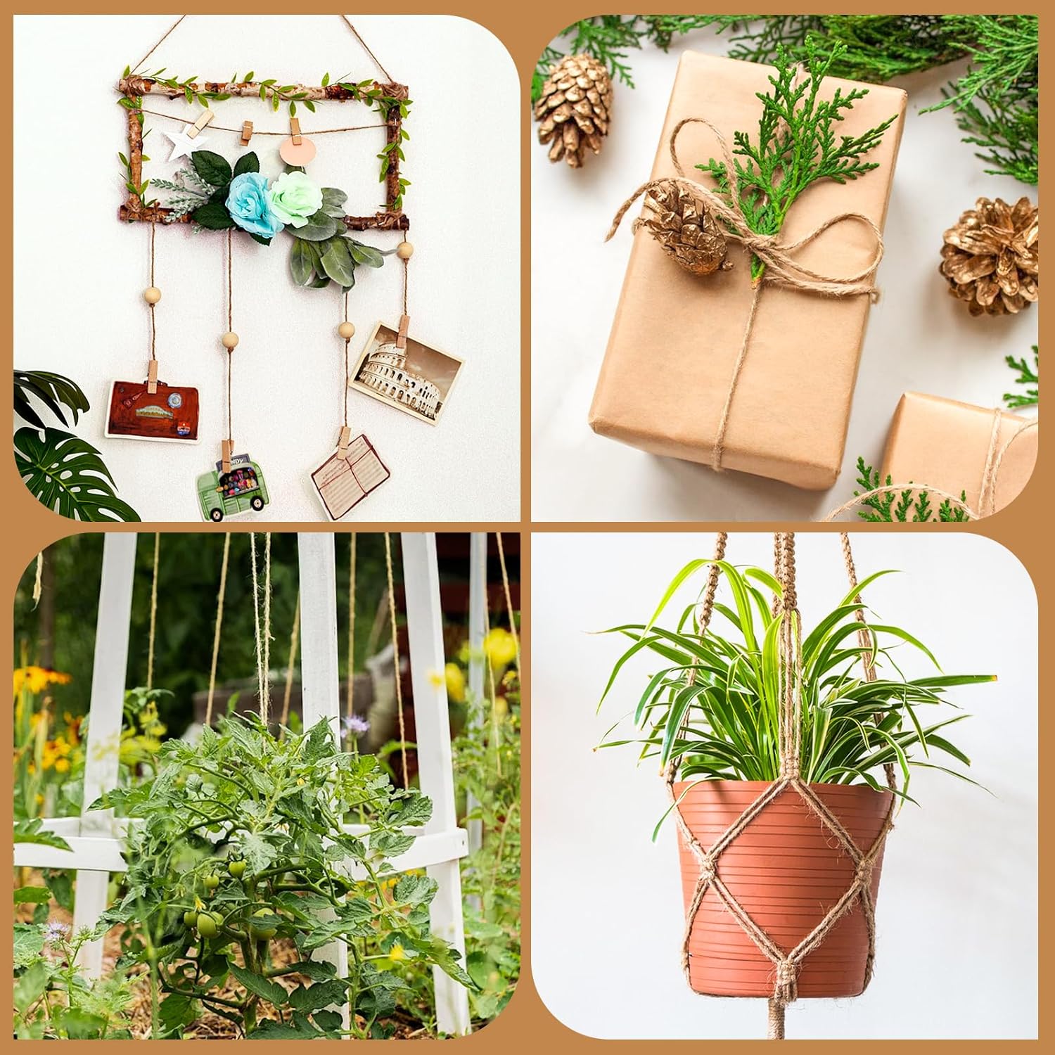 Natural Jute Twine 2400ft for  - Twine Jute Natural 评论和价格