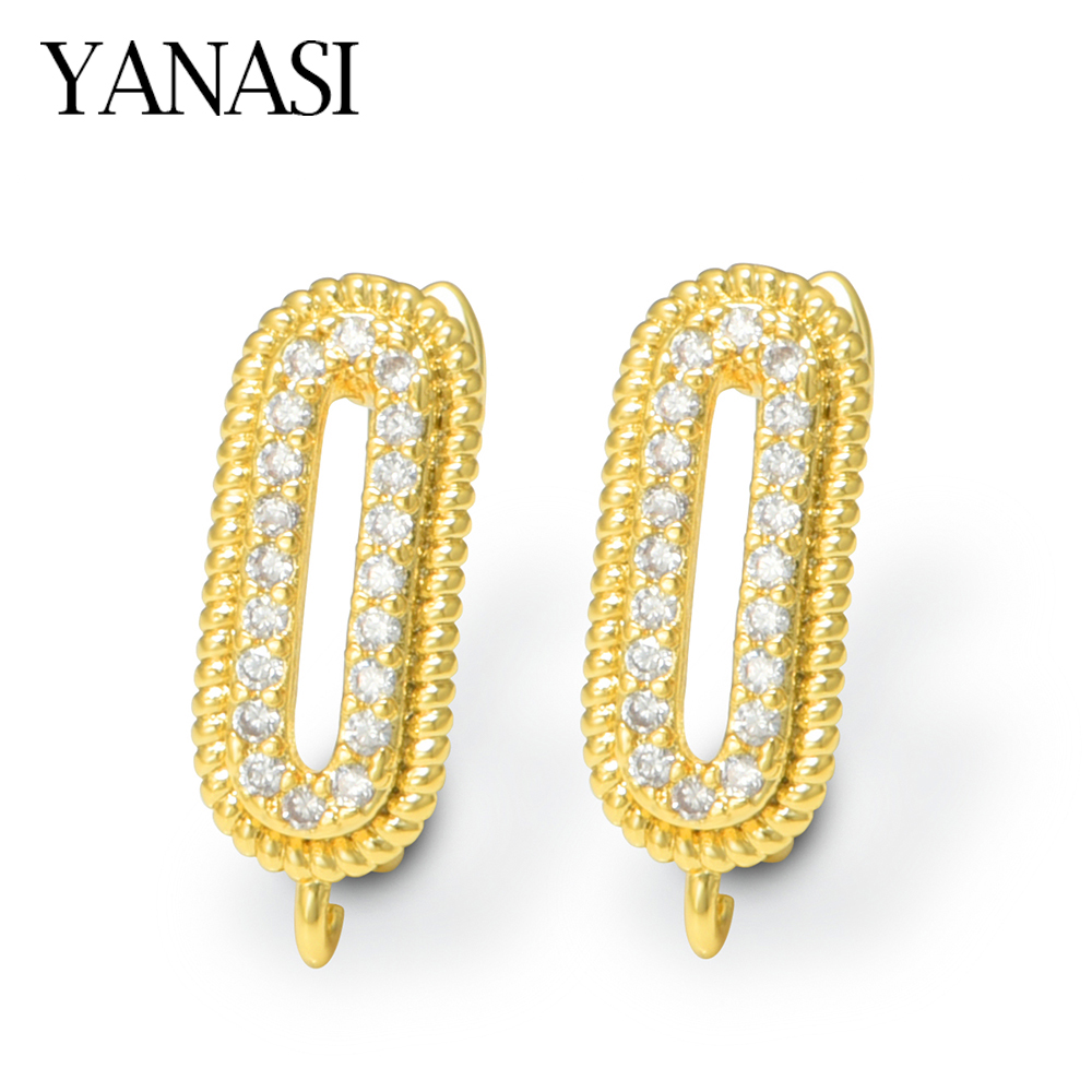 1 Pair 18K Gold Plated Brass E - Supply Florist 评论和价格